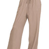 Zenana Linen Drawstring Pants - COCOA