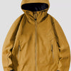 Men's Plus Size Hooded Zip Up Jacket - Caramel