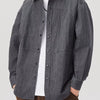 Men's Plus Size Button Up Long Sleeve Shirt - Grey