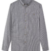 Men's Full Size Casual Striped Corduroy Shirt Plus Size - Dark Blue