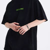 Men's Graphic Round Neck Half Sleeve T-Shirt - Wash Black