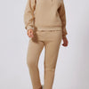 Half Snap Turtleneck Top and Pants Active Set - Dust Storm