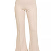 Zenana Heavy Ponte Elastic Waistband Pintuck Pants - SAND BEIGE