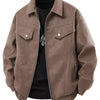 Men's Plus Size Lightweight Zip Up Jacket - Beige