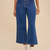 Annie Wear Button Fly High Waist Jeans - Dark
