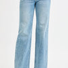 RISEN Full Size Low Rise Ankle Boyfriend Distressed Jeans Plus Size - MEDIUM