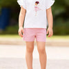 Children's Ballerina Graphic Tee & Shorts Set - White
