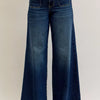 Judy Blue High Waist Palazzo Jeans with Front Patch Pockets - DK