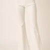 Mittoshop Surplice V Waist Flare Pants - Ivory