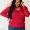 Culture Code Full Size Wide Notch Relax Top - Red