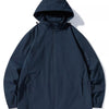 Men's Plus Size Zip Up Hooded Jacket - Ink Blue