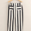 HYFVE Striped Pocket Detail Maxi Skirt - BLACK/CREAM
