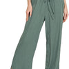 Zenana Linen Drawstring Pants - ASH JADE