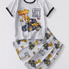 Children's Dozer Truck Tee and Shorts Set - Dark Gray