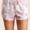 BiBi Tie Dye Print Terry Shorts With Side Pockets - BLUSH MULTI