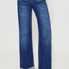 RISEN Full Size Tummy Control High Rise Wide Leg Cuffed Jeans Plus Size - DARK