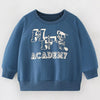 Children's Graphic Crew Neck Sweatshirt - French Blue