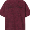 Men's Stars Round Neck Oversized T-Shirt - Red