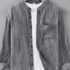 Men's Plus Size Button Up Long Sleeve Shirt - Slab Gray