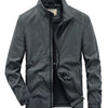 Men's Plus Size Casual Lightweight Windbreaker Jacket - Dark Gray