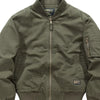 Men's Plus Size Classic Zip Up Bomber Jacket - Army Green