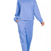 Zenana Scuba Mock Neck Sweatshirt and Joggers Set - CORNFLOWER BLUE