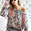 BiBi Tie Dye Terry Knit Terry Top - MULTI
