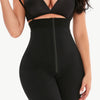 Full Size Lace Detail Zip-Up Under-Bust Shaping Bodysuit - Black