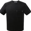 Men's Basic style Round Neck Solid T-Shirt - Black