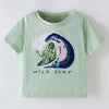 Children's Octopus Round Neck Tee - Sage