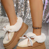 Round Toe Platform Ankle Boots - Camel