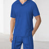 Men's Full Size Short Sleeve Top and Shorts Matching Set Plus Size - Royal Blue
