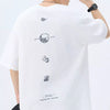 Men's Plus Size Round Neck Short Sleeve T-Shirt - White