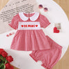 Children's Gingham 'LOVE' Top and Shorts Set - Letters