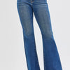 RISEN High Rise Flare Jeans - DARK
