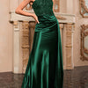 Sweetheart Neck Tube Evening Dress - Dark Green