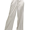 Zenana Wide-Leg Satin Pants - SILVER