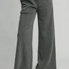 Umgee Full Size Drawstring Wide Leg Pants with Pockets - Charcoal