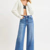 RISEN Full Size High Rise Wide Leg Jeans Plus Size - MEDIUM
