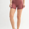 MONO B Venice Cloud Light Contour Biker Shorts - RED PEAR