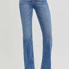 RISEN Full Size Tummy Control High Rise Straight Jeans Plus Size - DARK