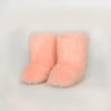 Thermal Fuzzy Platform Boots - Watermelon pink