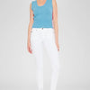 Kancan High Rise Super Skinny Jeans - WHITE