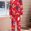 Children's Christmas Print Pajama Set - Red
