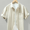 Men's Plus Size Button Up Long Sleeve Shirt - Apricot