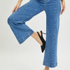 RISEN Full Size High Rise Wide Leg Jeans - Solid Medium