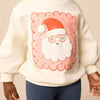 Children's Christmas Santa Crewneck Sweatshirt - Cream