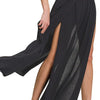 Zenana Woven Crinkle Gauze Long Skirts - BLACK