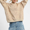 Umgee Coin Stamp Print Sweatshirt - TAN
