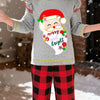 Children's Santa Graphic Long Sleeve Pajama Set - Red